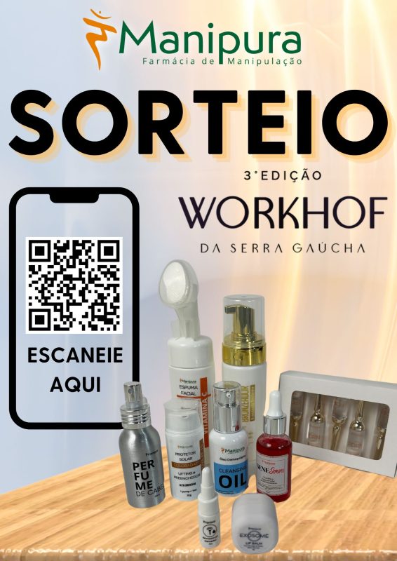 SORTEIO WORKHOF - OBRIGADO - Manipura Farmácia de Manipulação