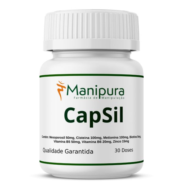 CapSil – Suplemento capilar com silício biodisponível para queda e fortalecimento